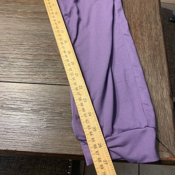Capella Women's High Waisted Drawstring Lounge Pants joggers Purple Size 1XL - Picture 8 of 10